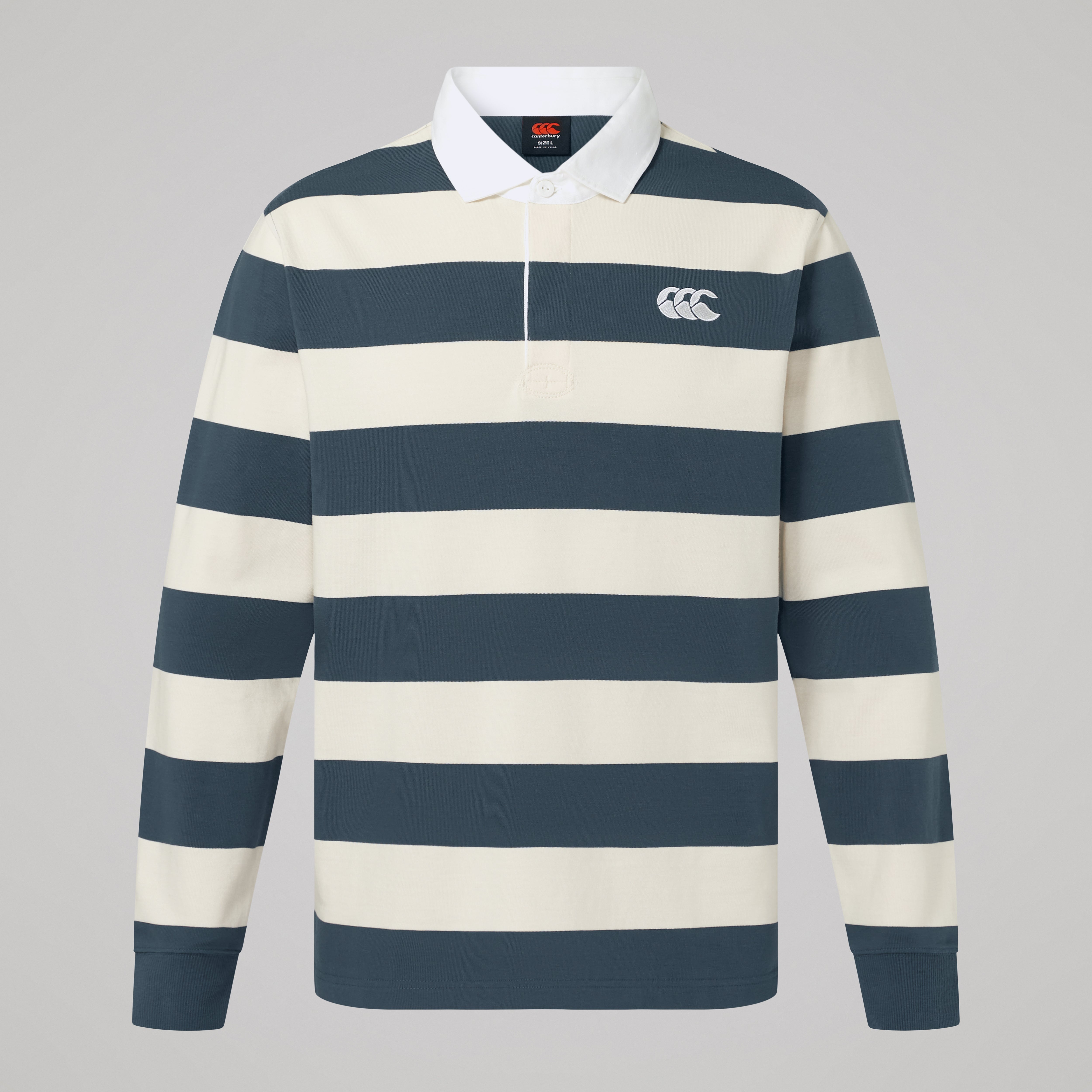 canterbury-fundamentals-yarn-stripe-maglia-rugby-uomo-grigia image 1