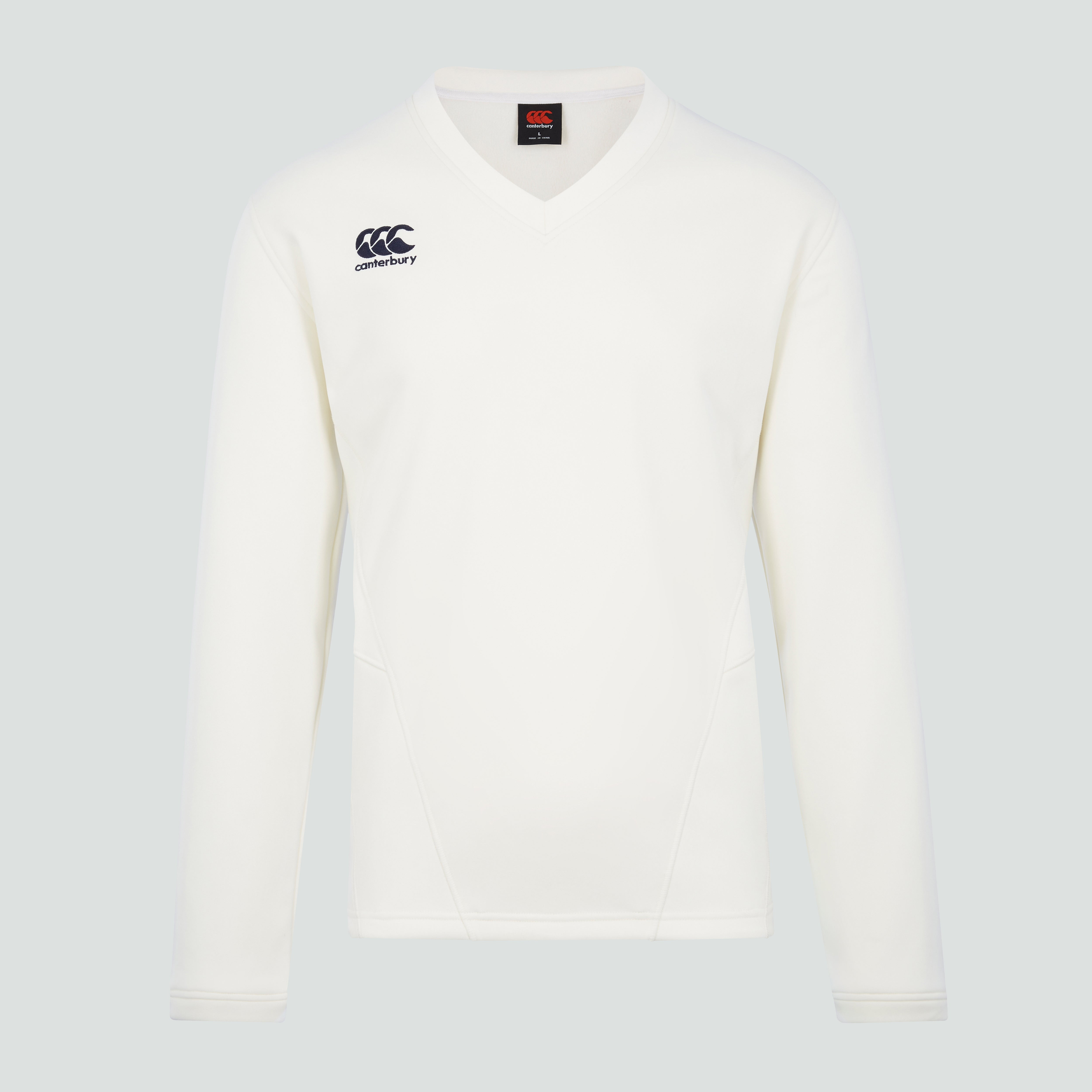 canterbury-classic-cricket-overshirt-uomo-manica-lunga-maglia-crema image 1