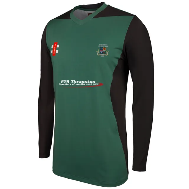 gray-nicolls-pro-performance-t20-thrapston-maglia-cricket-manica-lunga-verde-ner image 1