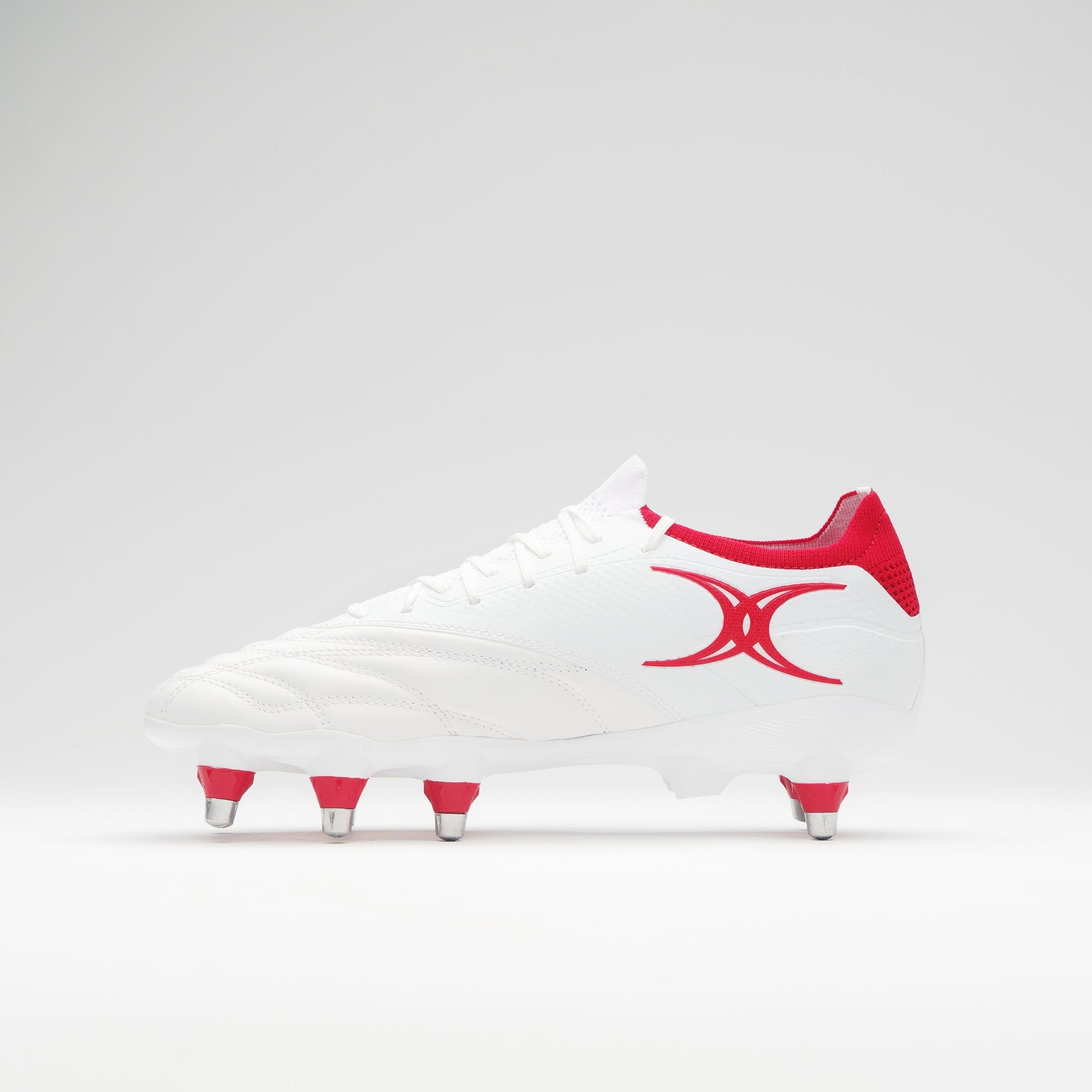 gilbert-rugby-icon-players-8-stud-scarpe-rugby-junior-bianche image 2