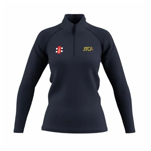 gray-nicolls-jtca-gts-pile-1-4-zip-donna-blu-navy-cricket image 1