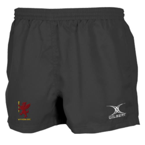 gilbert-rugby-wyvern-rfc-saracen-v3-pantaloncini-match-junior-neri image 1
