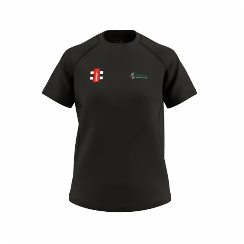 gray-nicolls-hatfield-town-gts-t-shirt-cricket-manica-corta-donna-nera image 1