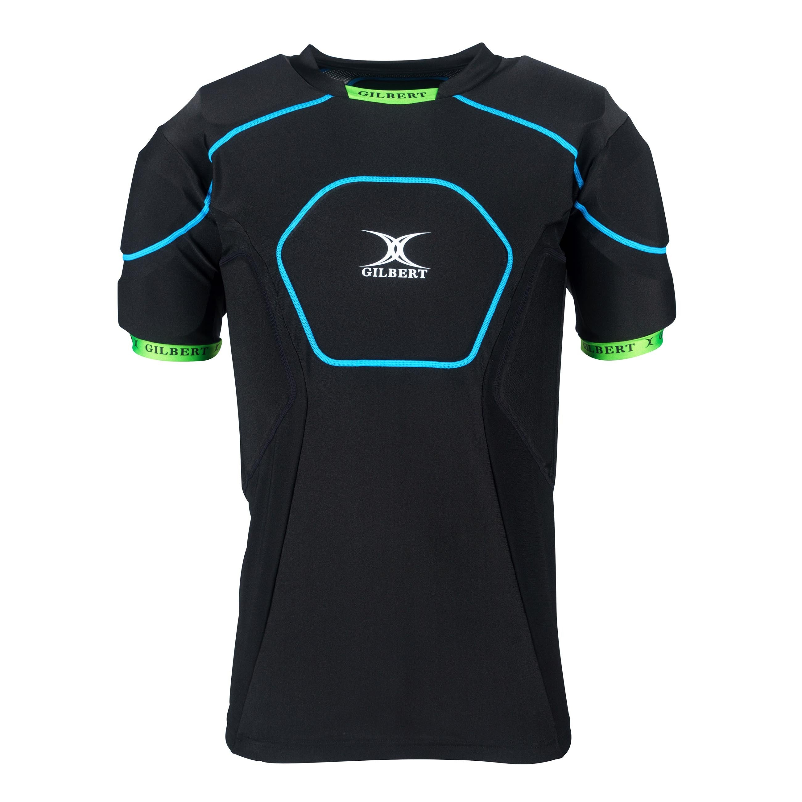 gilbert-rugby-charger-x1-1-body-armour-senior-corpetto-protettivo-nero-blu image 1