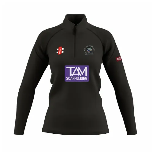 gray-nicolls-cricklade-cc-gts-pile-1-4-zip-donna-nero image 1