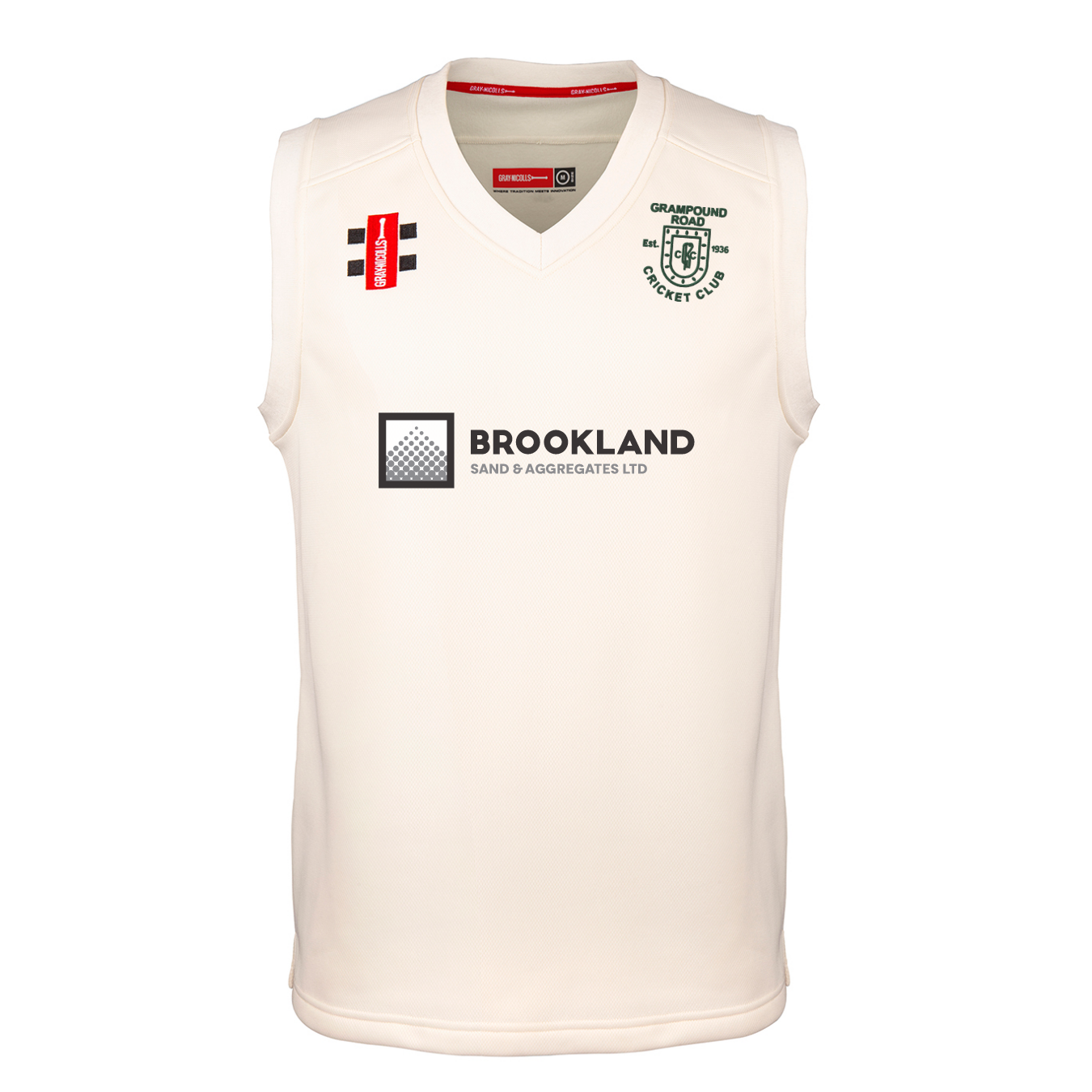 gray-nicolls-grampound-road-cc-bambino-pro-performance-match-slipover-avorio-con image 1