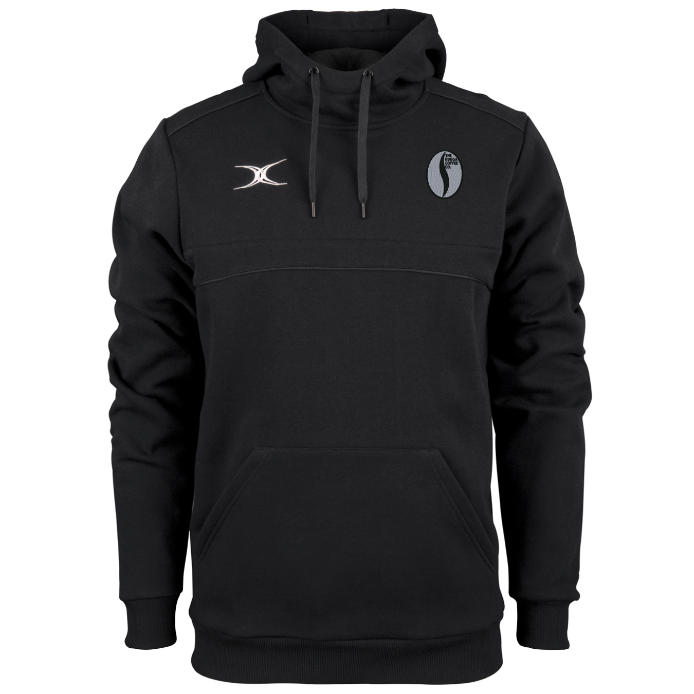 gilbert-rugby-rugga-coffee-photon-felpa-hoodie-uomo-nero-senior image 1