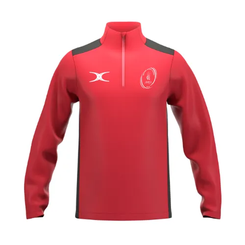 gilbert-rugby-army-rugby-union-atom-felpa-1-4-zip-senior-rosso-nero image 1