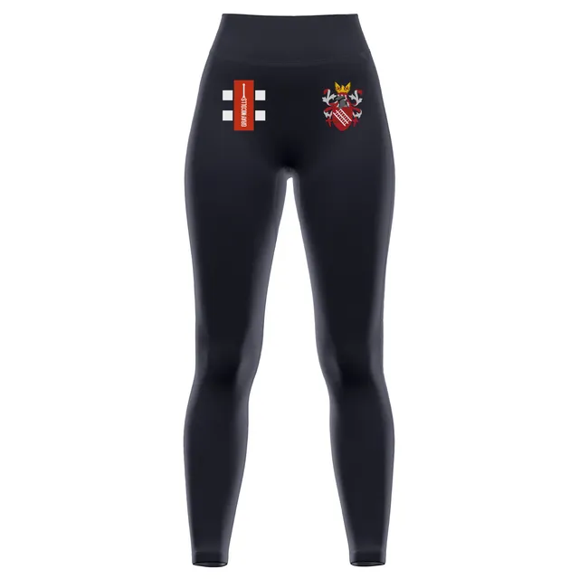gray-nicolls-grey-college-cricket-club-donna-leggings-gts-neri image 1