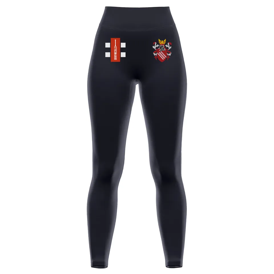 gray-nicolls-grey-college-cricket-club-donna-leggings-gts-neri image 1