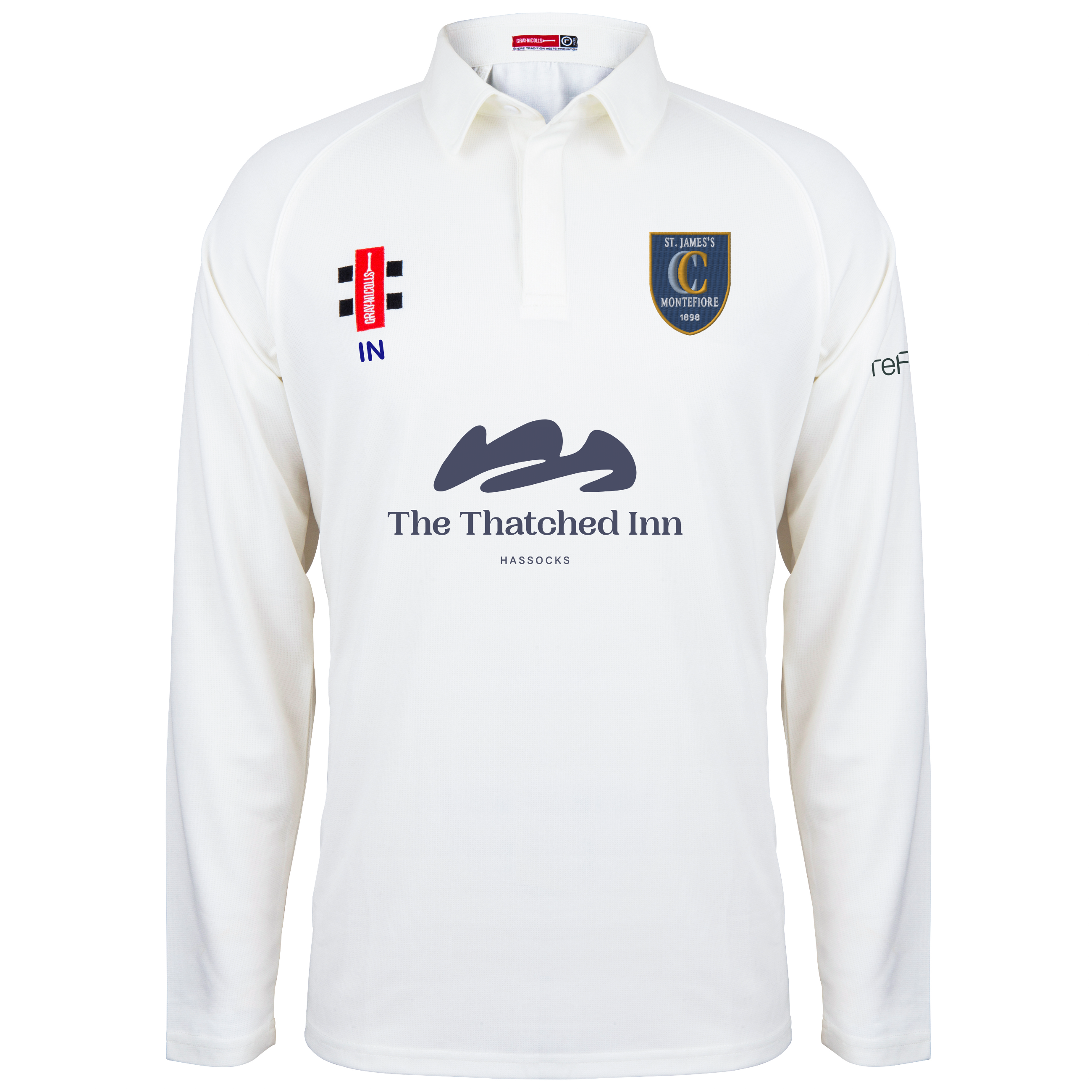gray-nicolls-matrix-maglia-cricket-senior-manica-lunga-st-james-montefiore-avori image 1