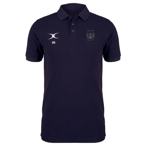 gilbert-rugby-dunfermline-rfc-quest-polo-junior-blu-navy-bambino image 1