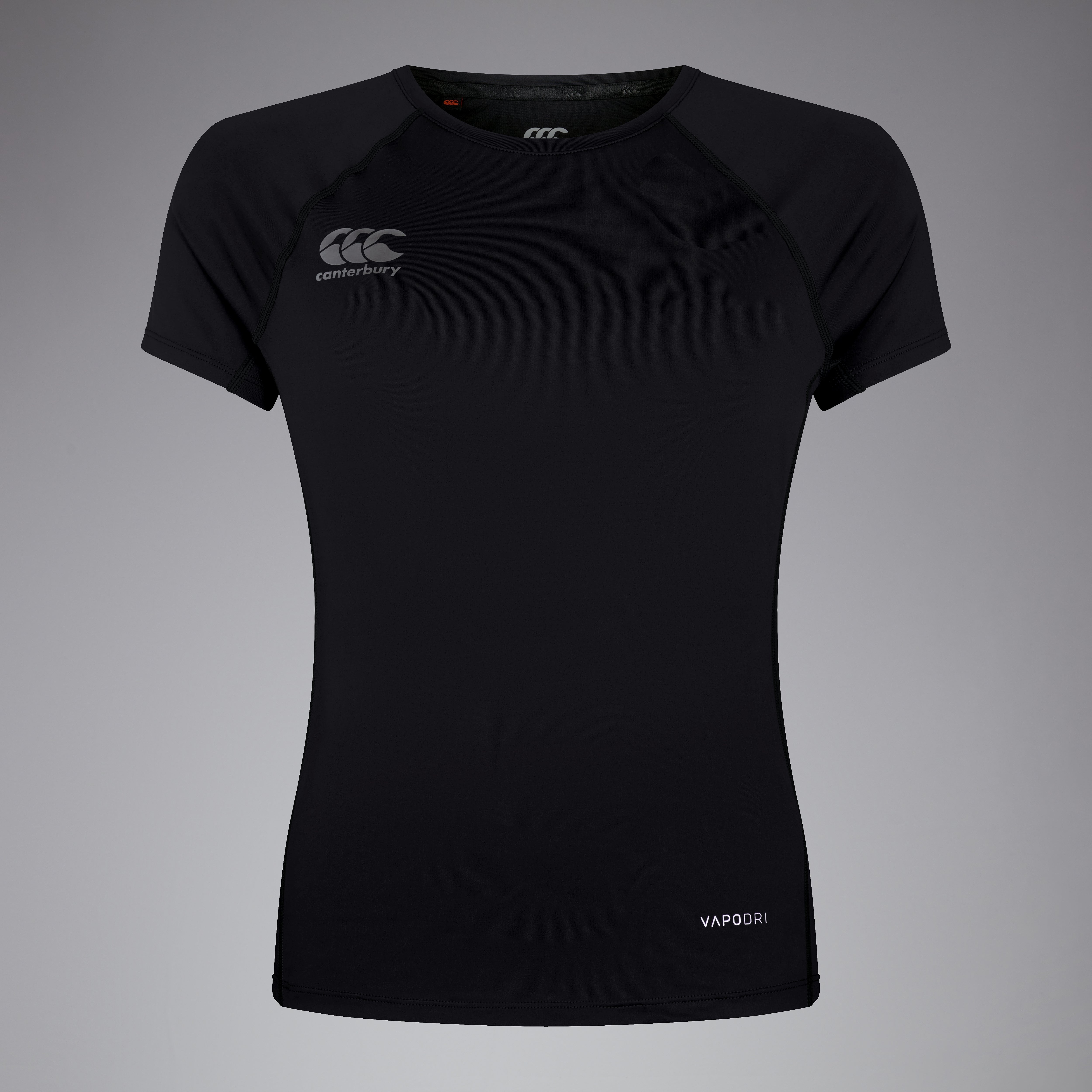 canterbury-superlight-t-shirt-training-donna-nero-manica-corta image 1