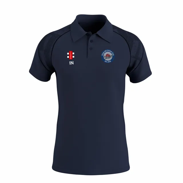 gray-nicolls-kings-hill-cc-senior-gts-polo-manica-corta-blu-navy image 1