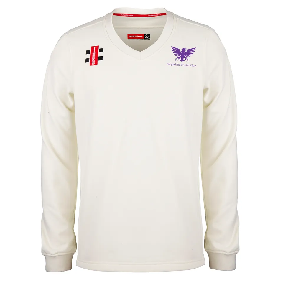 gray-nicolls-weybridge-cc-senior-pro-performance-sweater-avorio image 1