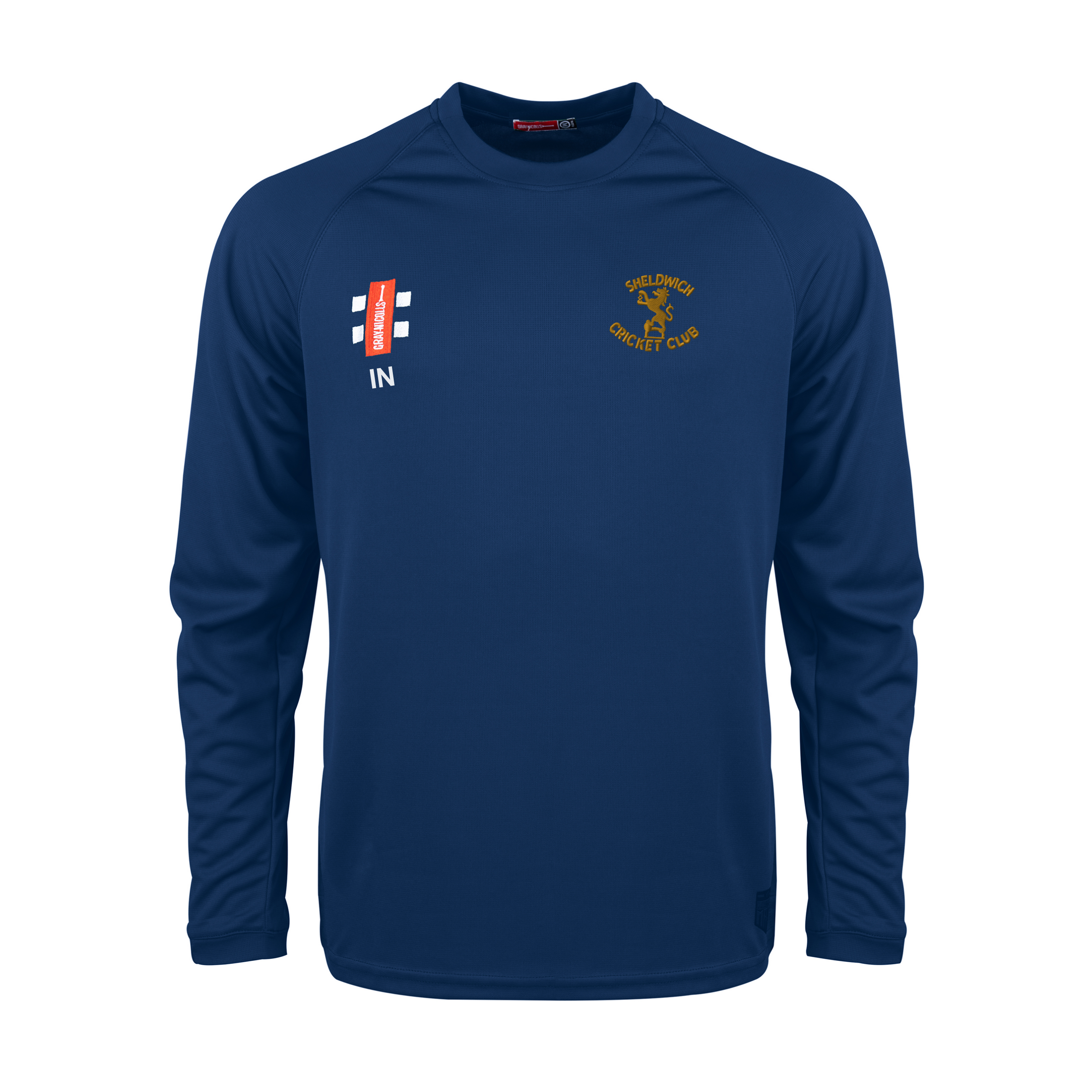 gray-nicolls-sheldwich-cc-matrix-v2-t-shirt-manica-lunga-navy-junior image 1