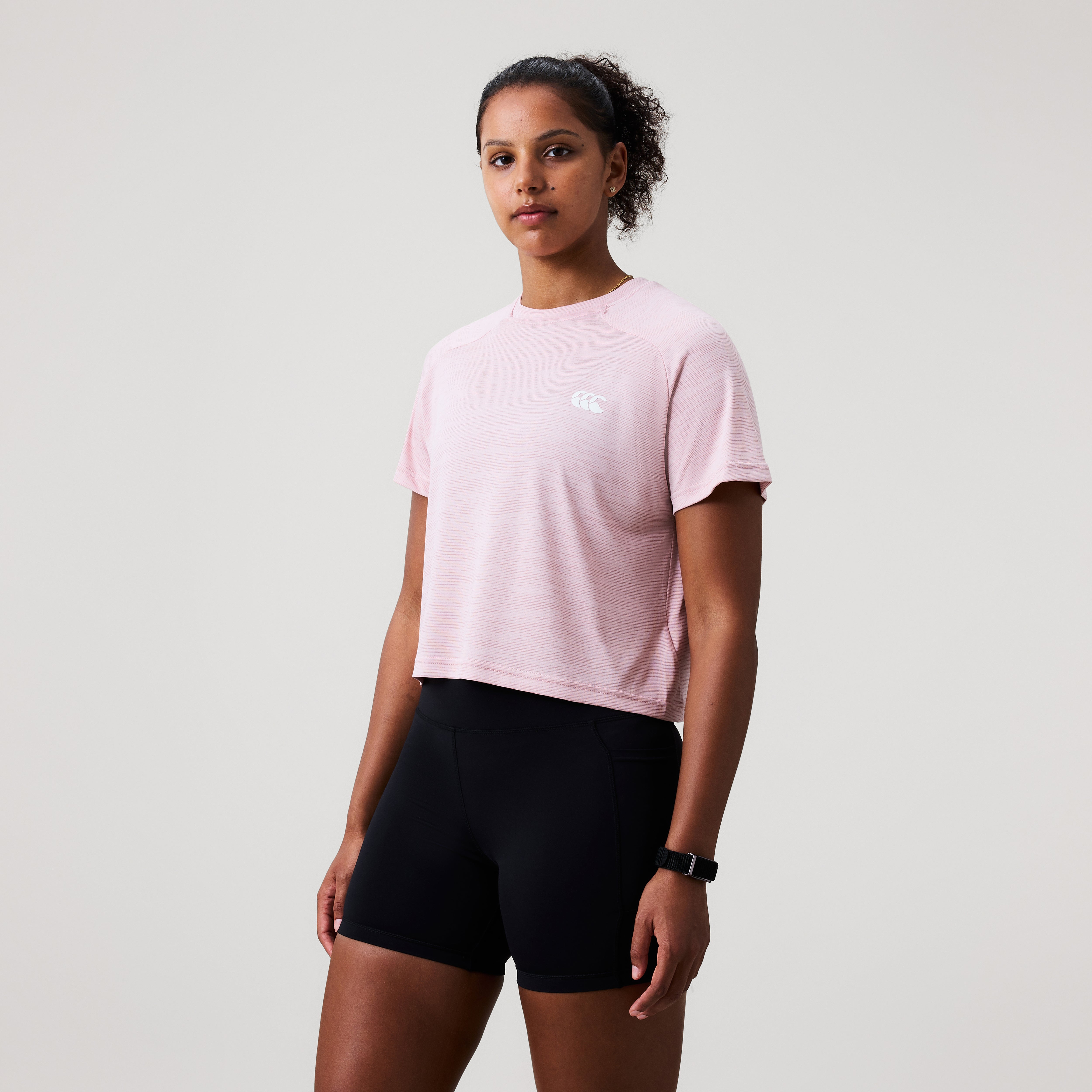 canterbury-tempo-tee-donna-rosa-t-shirt-cropped-training image 4