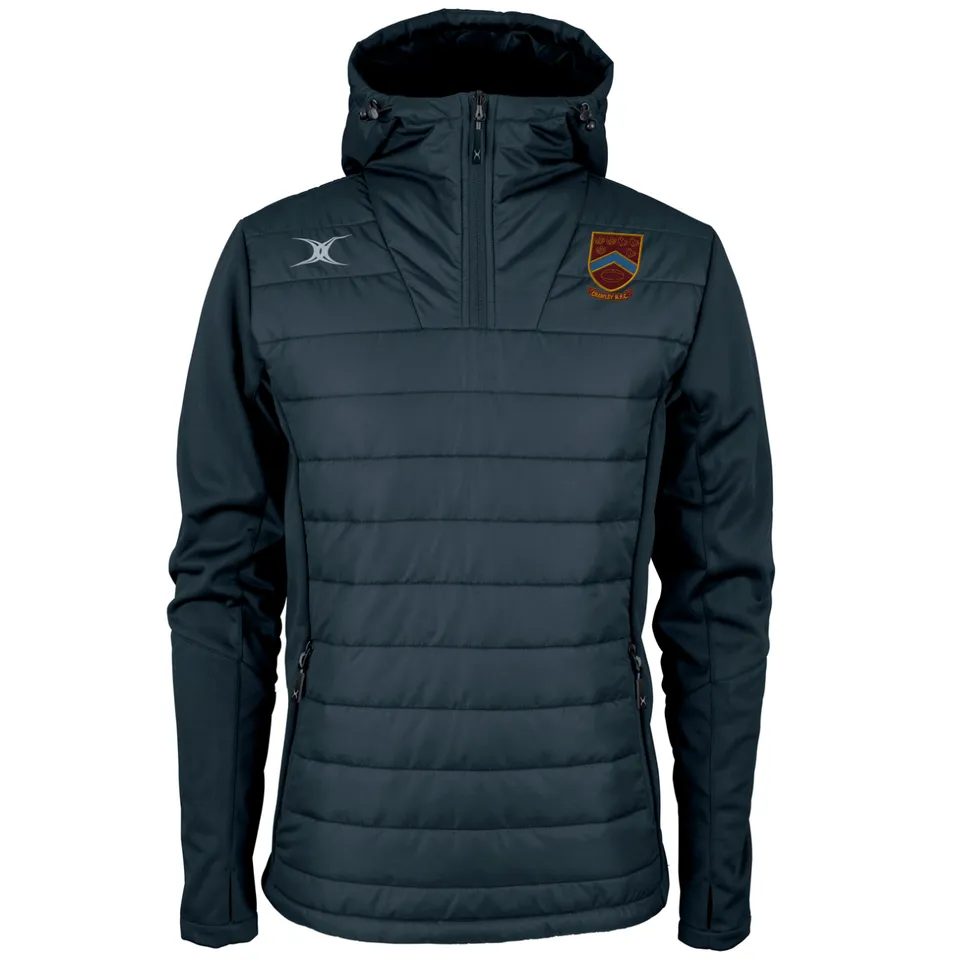 gilbert-rugby-crawley-rfc-senior-pro-active-quarter-zip-jacket-dark-navy image 1