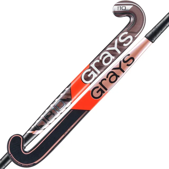 grays-db-10-composite-mazza-da-hockey-dynabow-micro-nero-rosa-metallizzato-2025 image 1