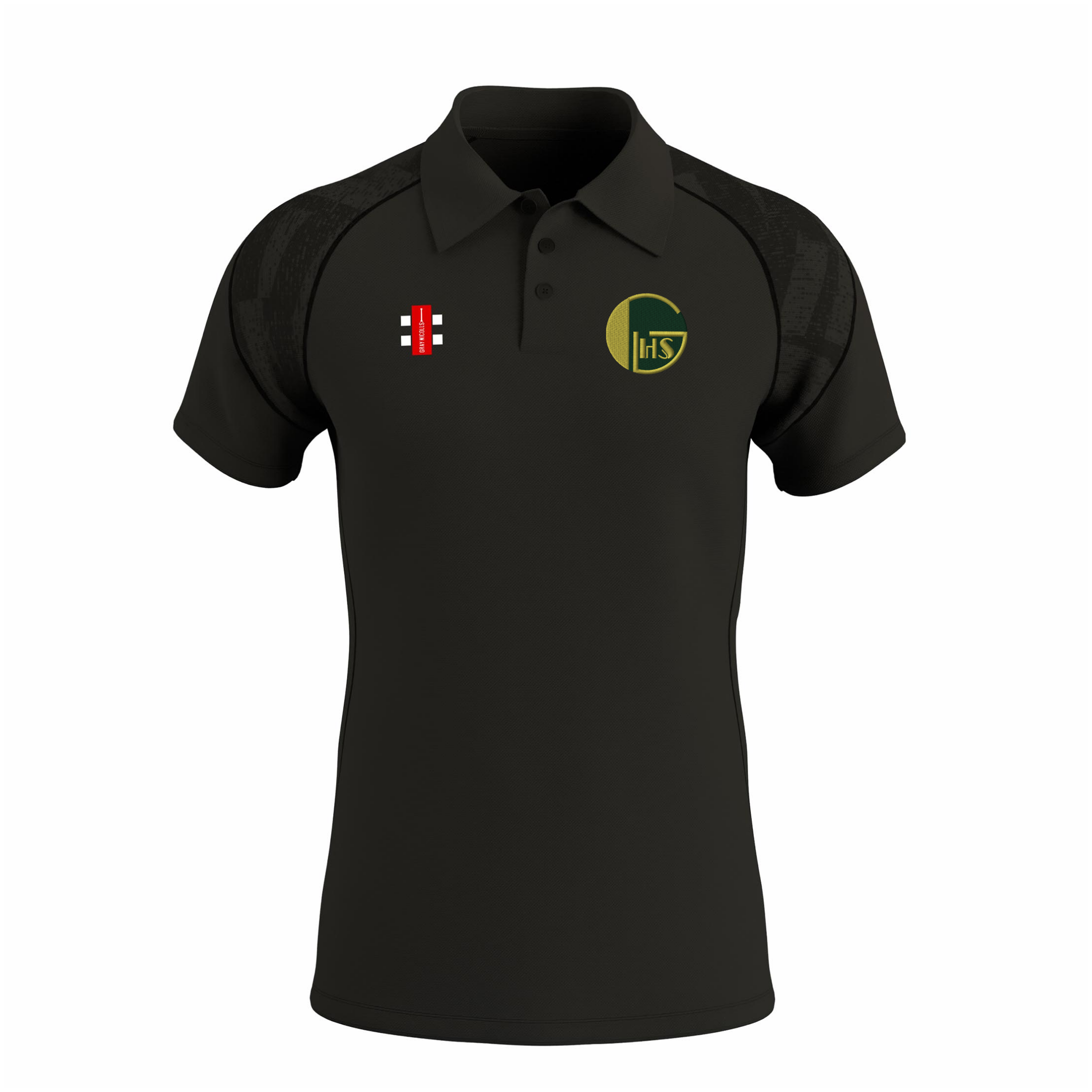 gray-nicolls-gts-polo-manica-corta-senior-golden-hill-cc-nero image 1