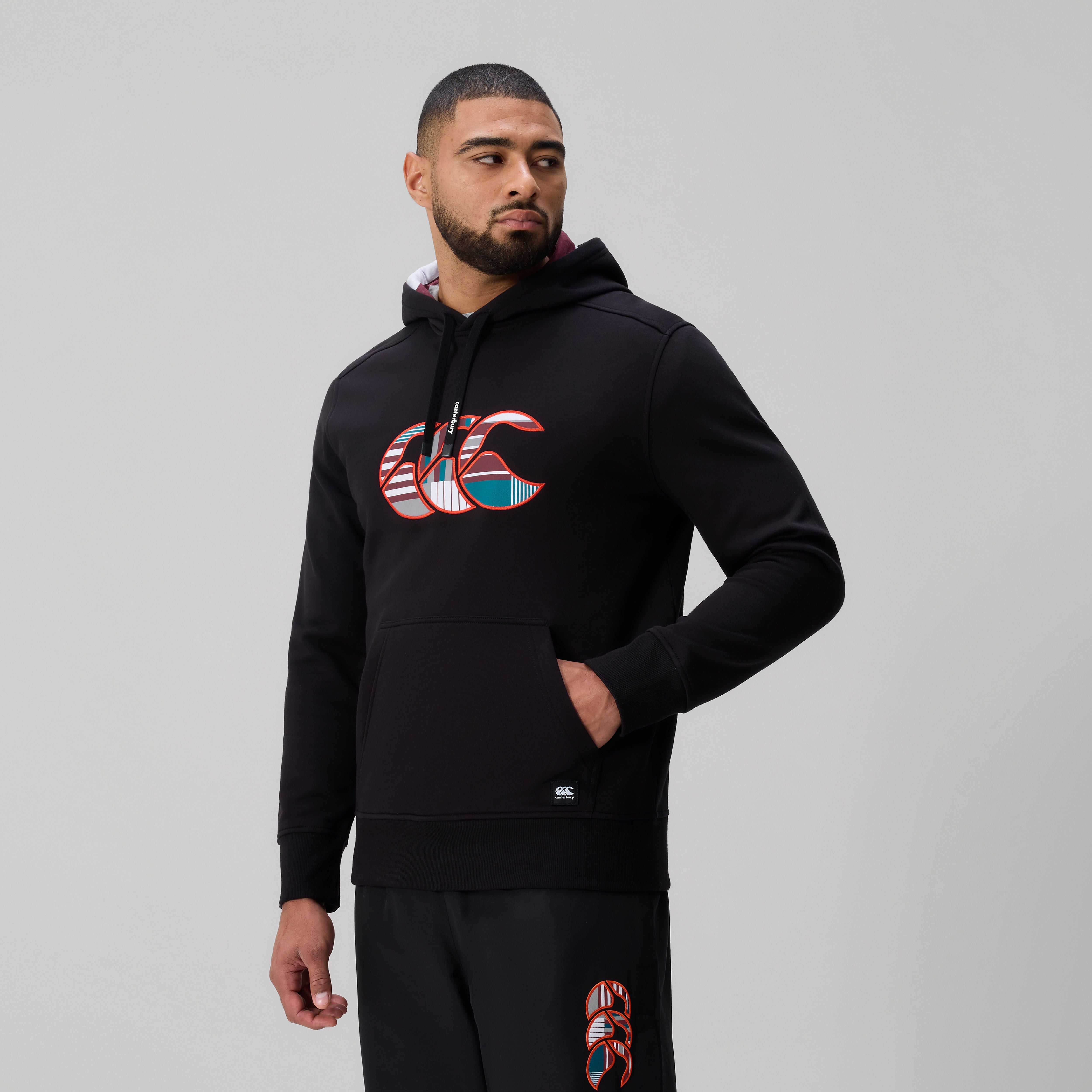 canterbury-uglies-logo-hoodie-uomo-nero-felpa-con-cappuccio image 4