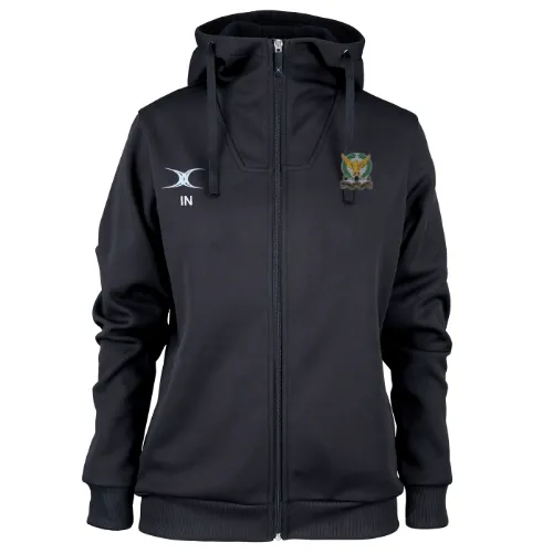 gilbert-rugby-pro-felpa-con-cappuccio-donna-llandaff-north-rfc-nera image 1