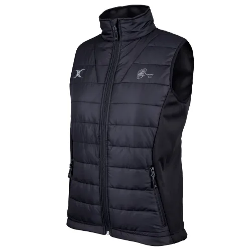 gilbert-rugby-ayrshire-clan-rfc-gilet-bodywarmer-pro-donna-nero image 1