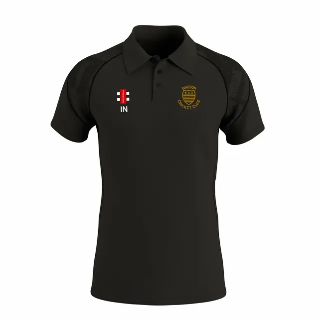 gray-nicolls-gts-polo-manica-corta-senior-warton-cc-nero image 1