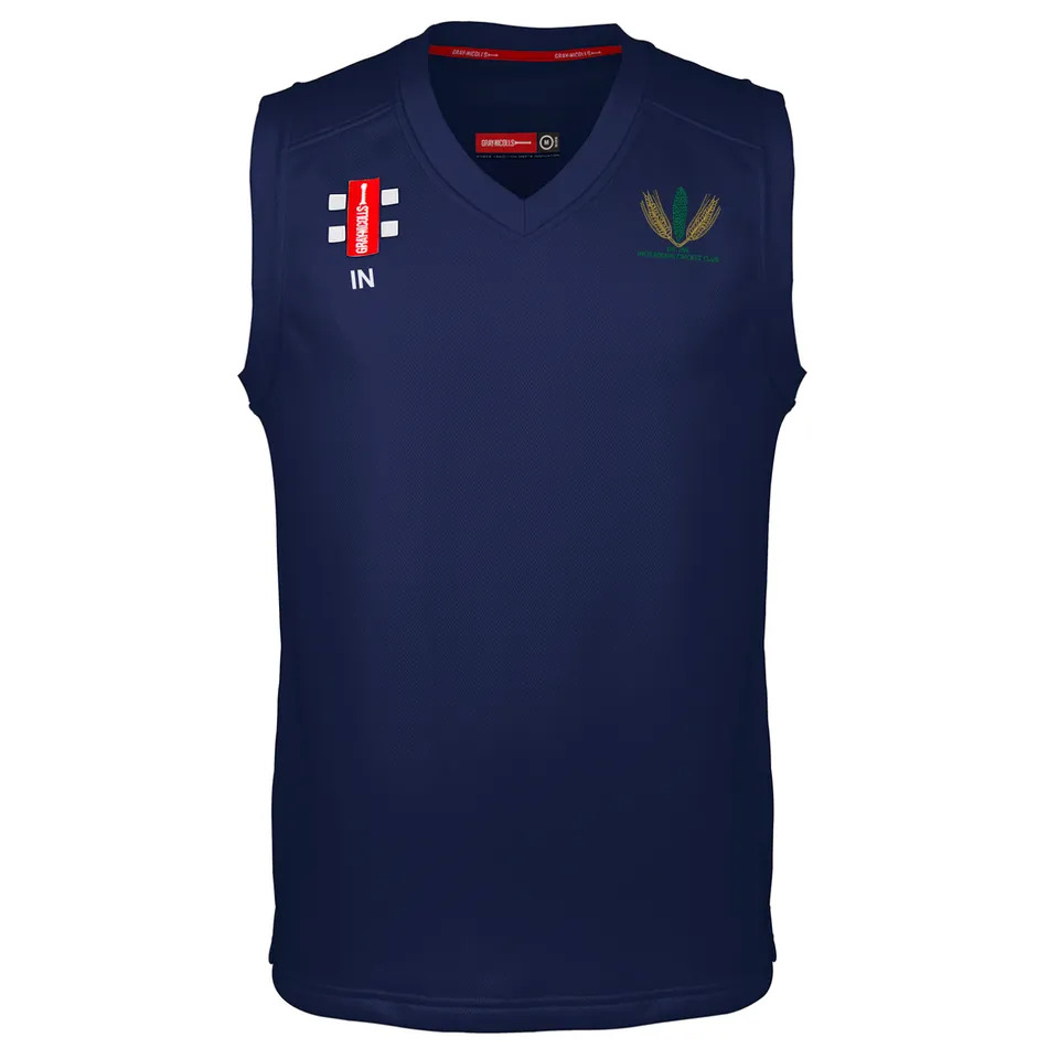gray-nicolls-pro-performance-slipover-high-roding-cc-junior-navy-maglia-cricket- image 1