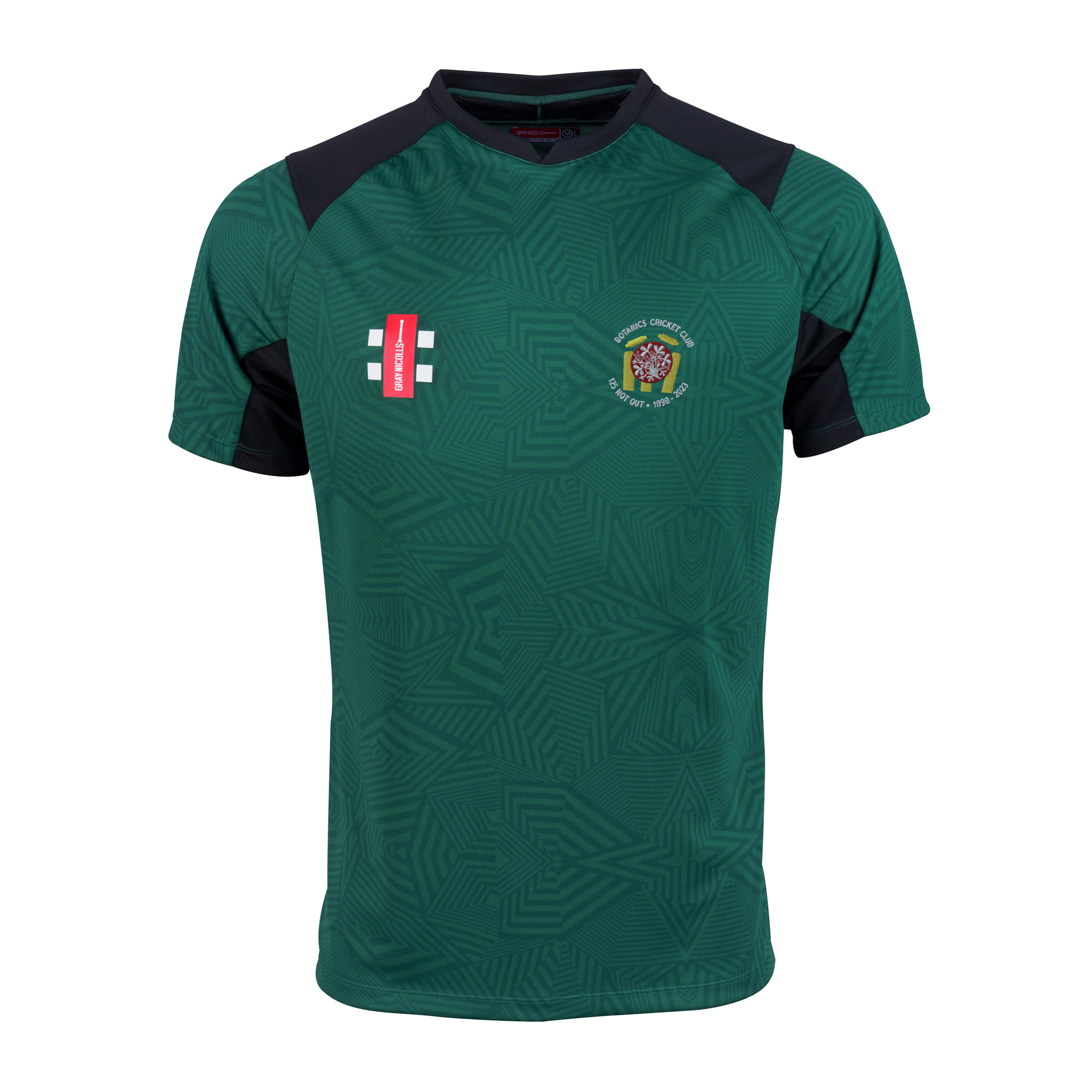 gray-nicolls-pro-t20-maglia-s-s-verde-nero-junior-royal-botanic-garden image 1