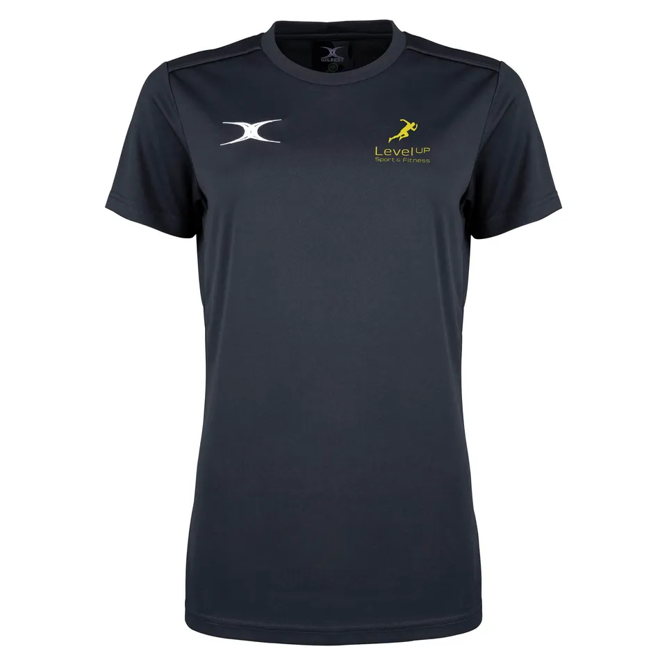 gilbert-rugby-photon-ii-t-shirt-junior-levelup-nero-manica-corta image 1