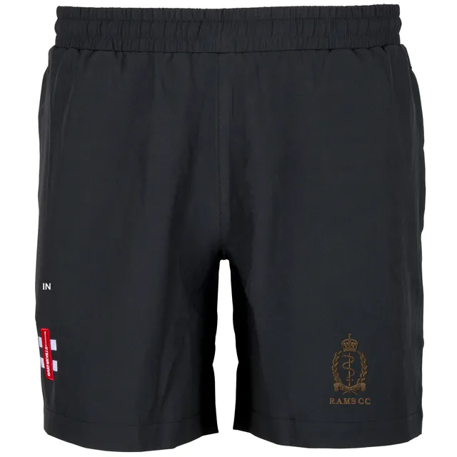 gray-nicolls-royal-army-medical-services-senior-pantaloncini-velocity-neri image 1