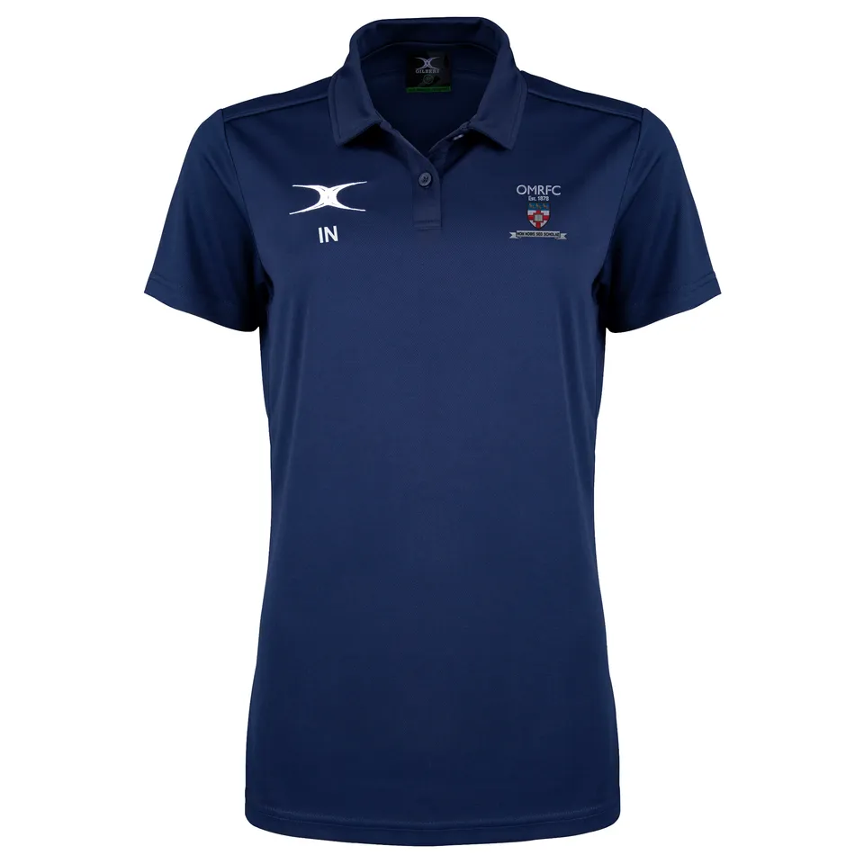 gilbert-rugby-photon-ii-polo-manica-corta-blu-navy-old-millhillians-rfc-senior image 1