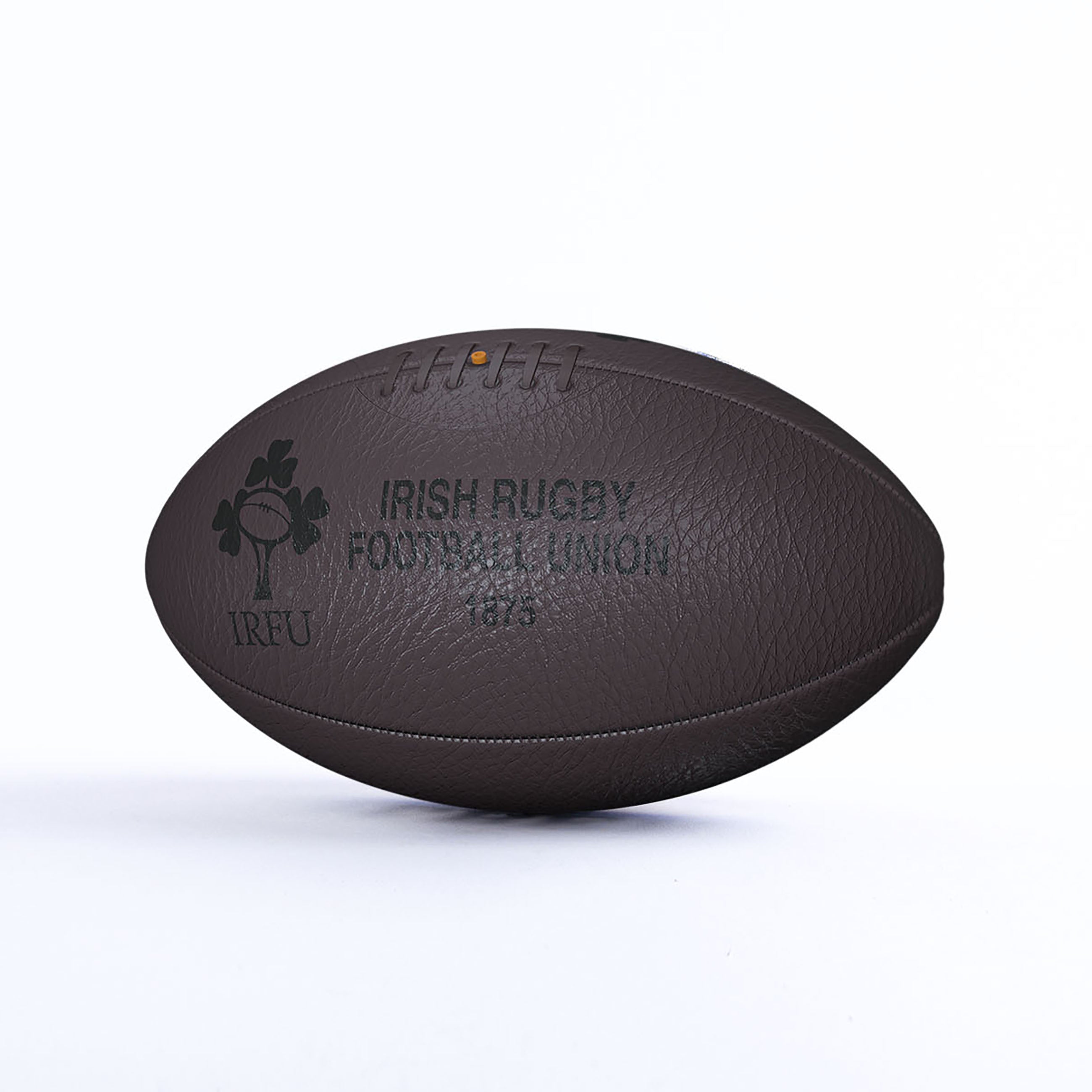 gilbert-rugby-vintage-ball-irlanda-misura-5-in-pelle-marrone image 2