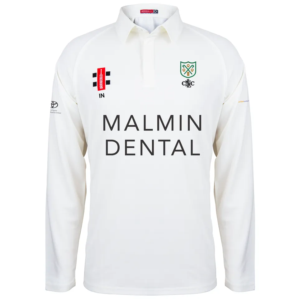 gray-nicolls-north-london-cc-matrix-v2-maglia-match-manica-lunga-junior-avorio image 1