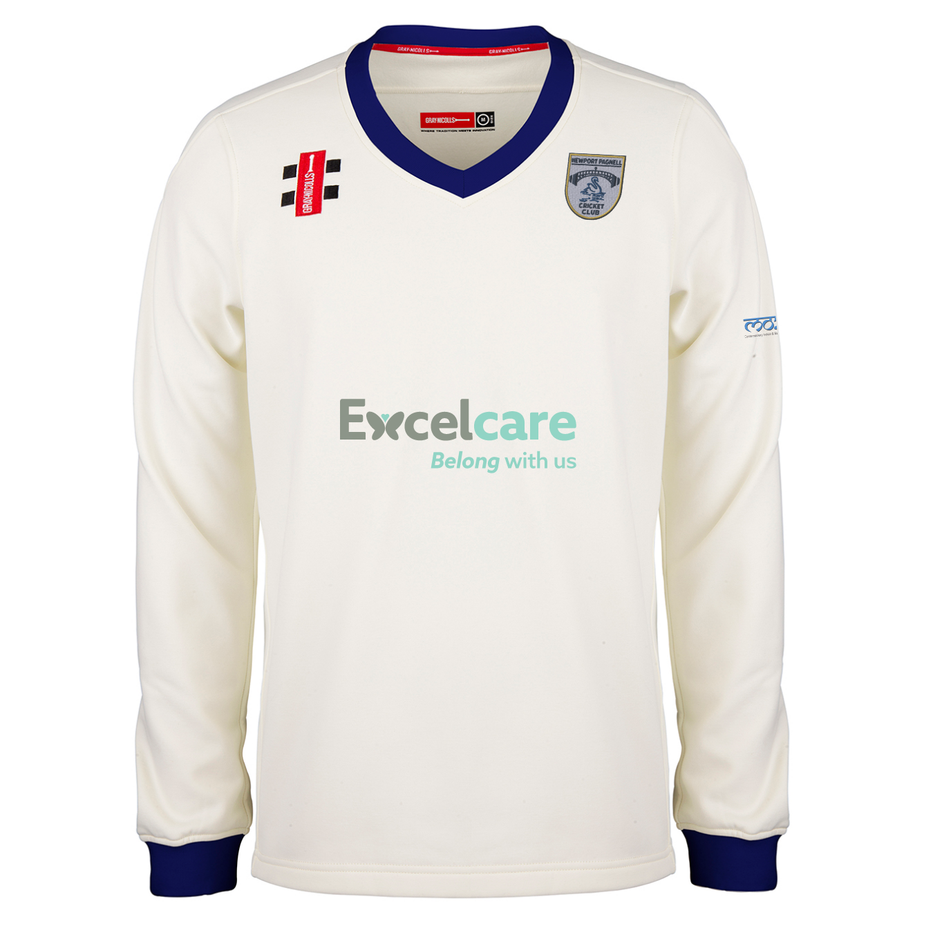 gray-nicolls-pro-performance-maglione-match-adulto-newport-pagnell-avorio-navy image 1