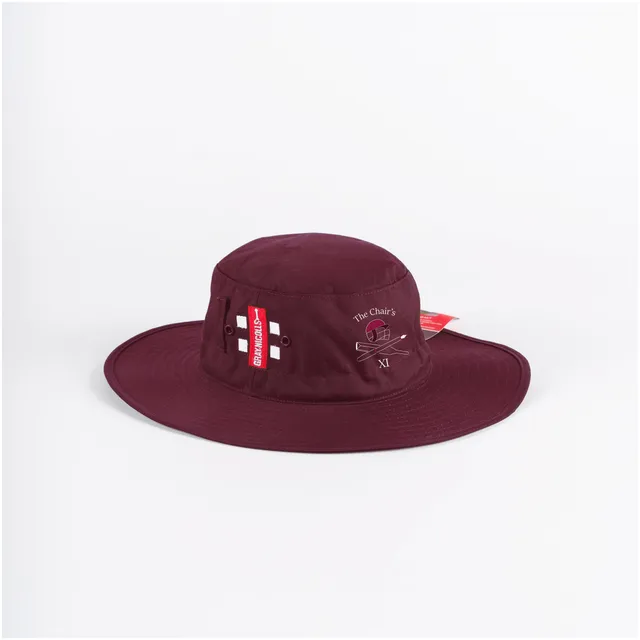 gray-nicolls-the-chairs-xi-senior-cappello-da-sole-cricket-maroon image 1
