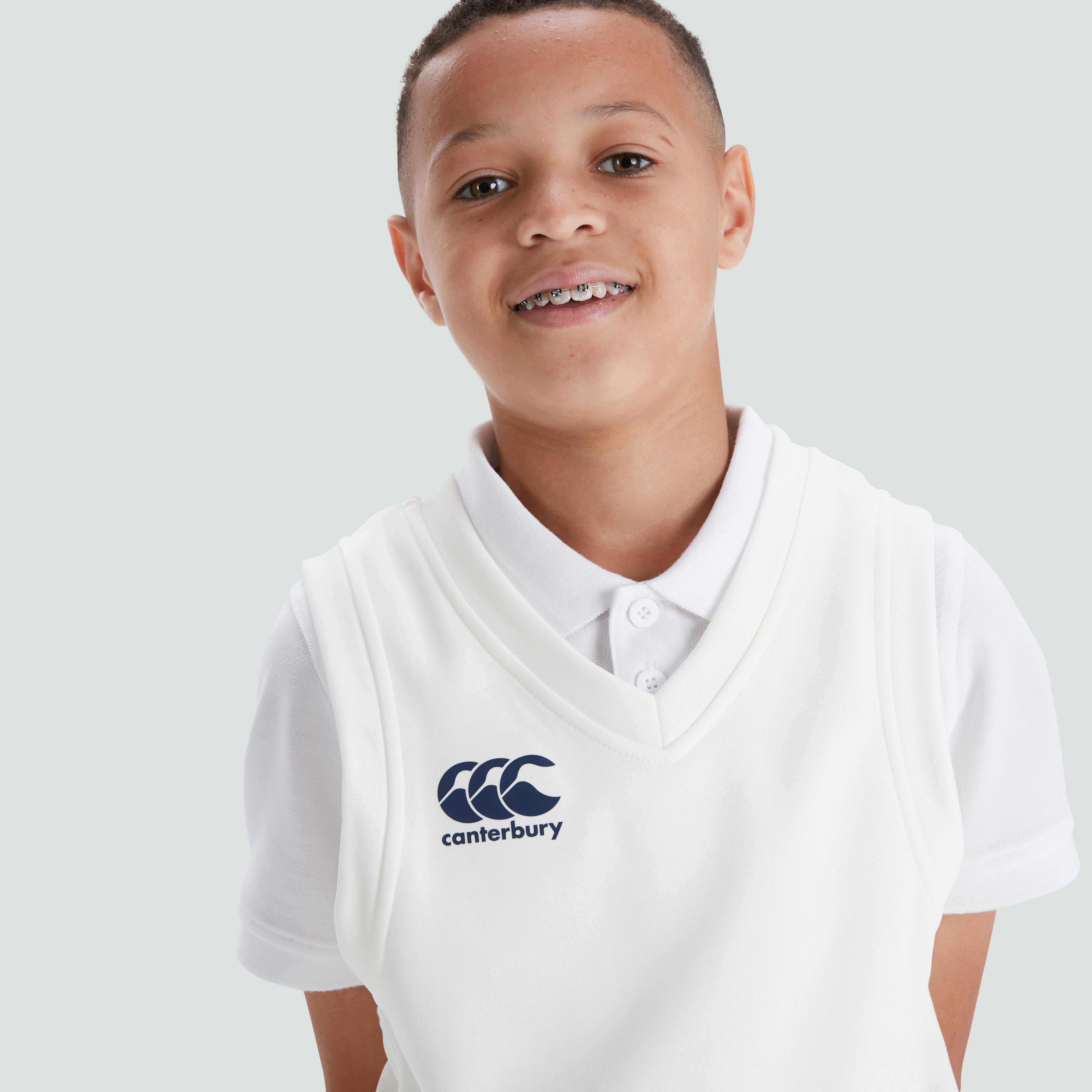 canterbury-junior-sleeveless-cricket-overshirt-cream-gilet-da-cricket-senza-mani image 6