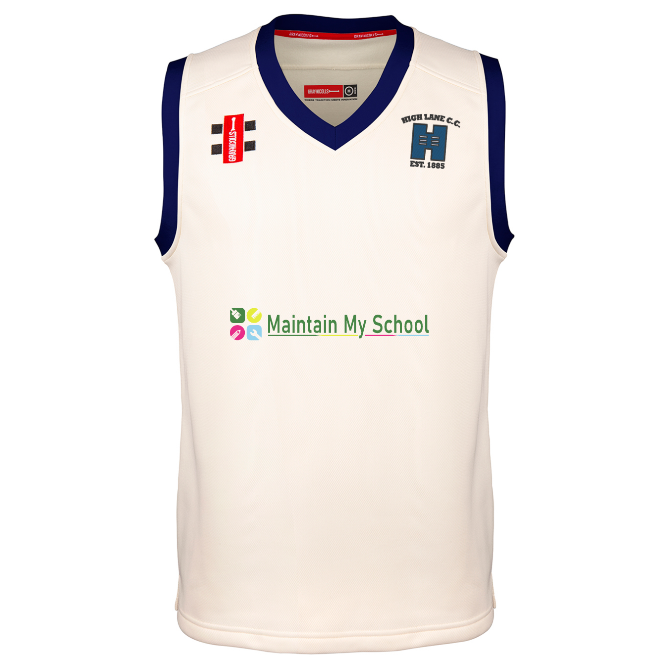 gray-nicolls-high-lane-c-c-pro-performance-slipover-match-ivory-navy-junior image 1