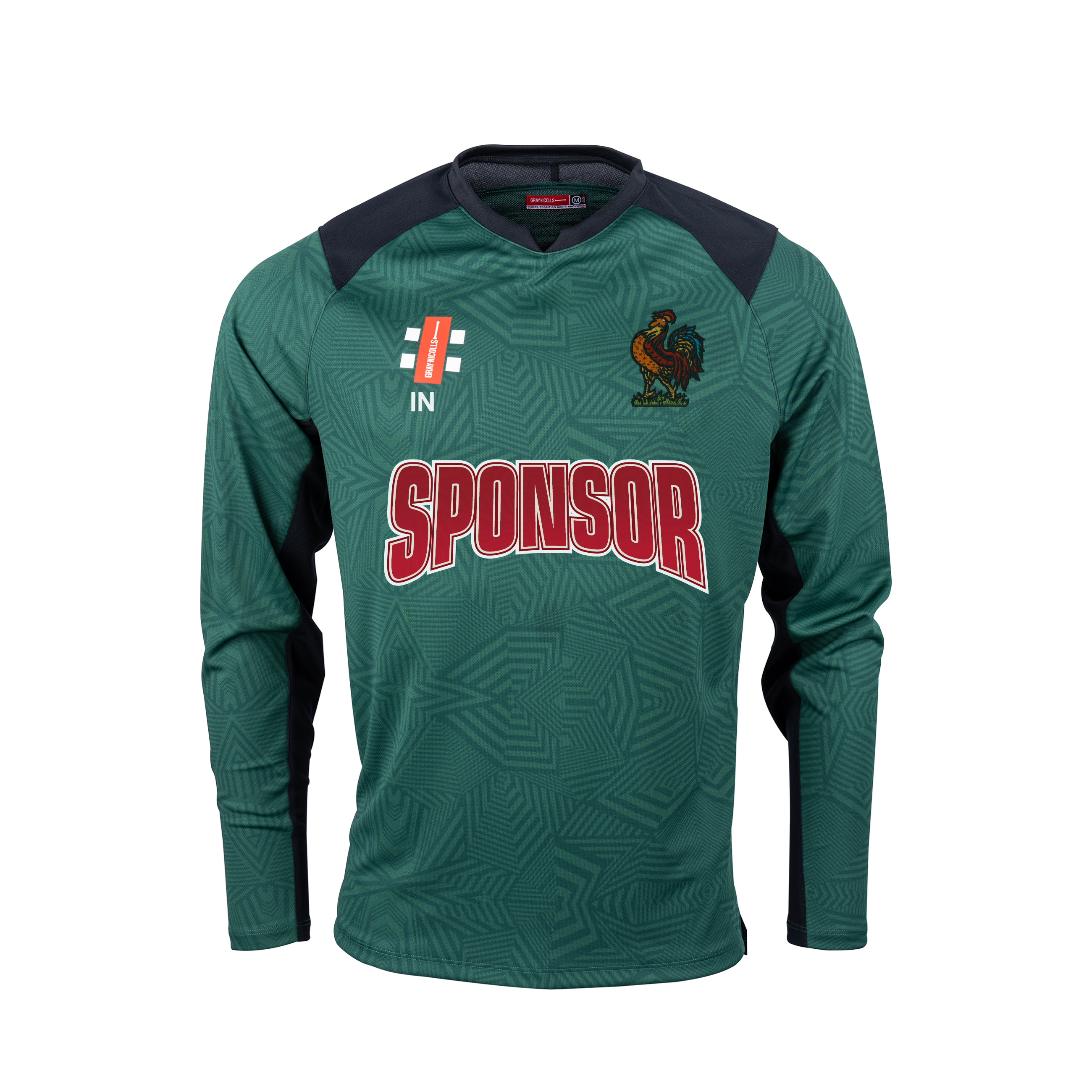 gray-nicolls-pro-performance-maglia-cricket-l-s-junior-harrogate-verde-nero image 1