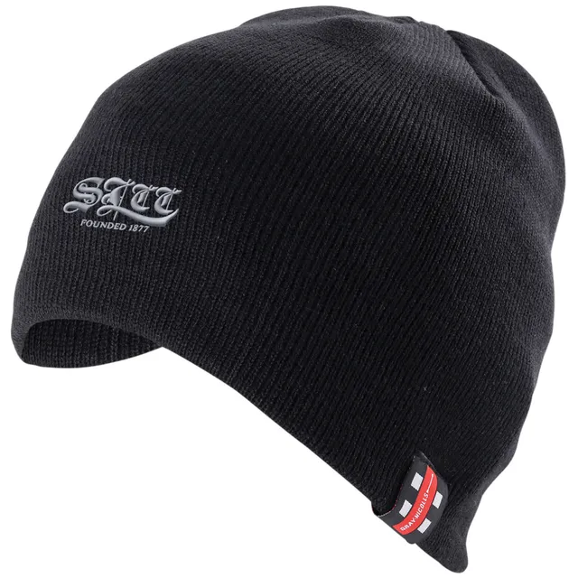 gray-nicolls-st-lawrence-black-beanie-hat-adult-nero image 1