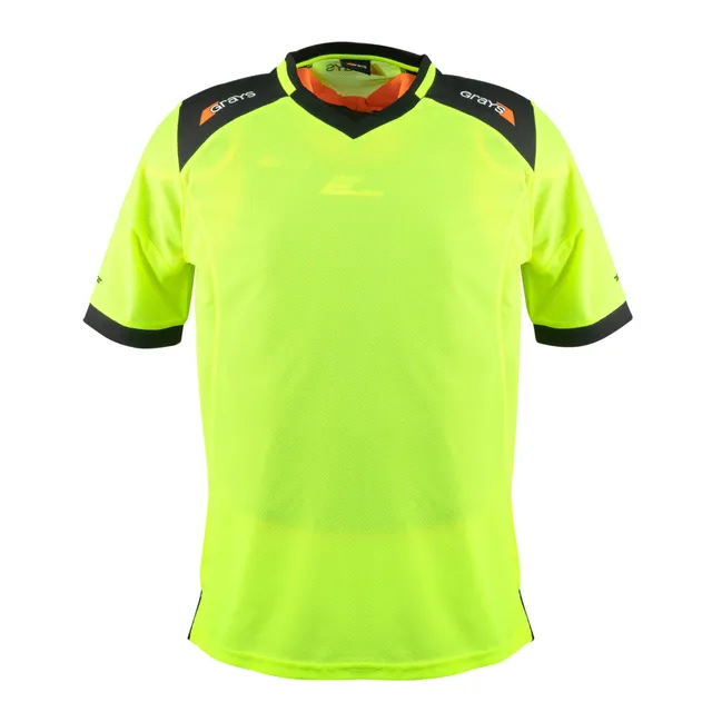 smock-portiere-hockey-grays-elite-pro-gk-junior-nero-giallo-fluo image 1