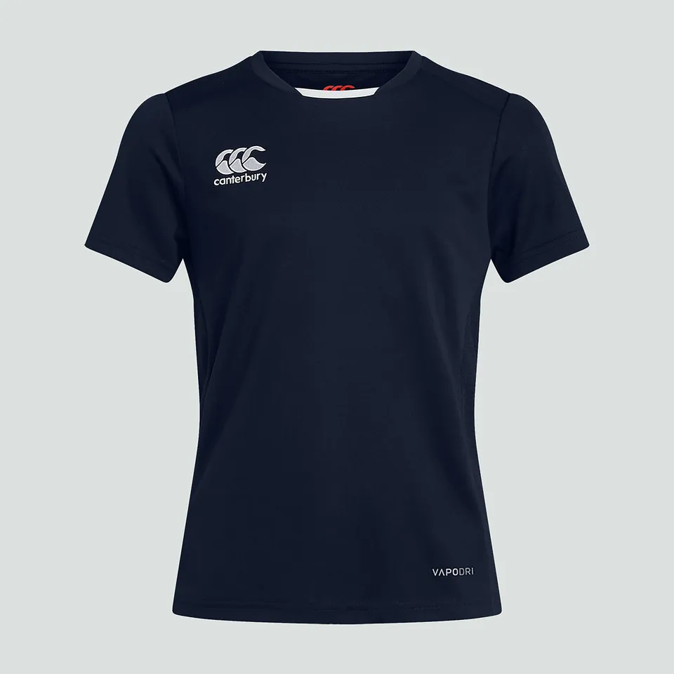 canterbury-club-dry-tee-junior-maglia-rugby-bambino-blu-navy image 1
