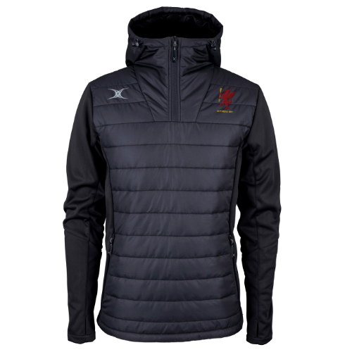 gilbert-rugby-pro-giacca-uomo-wyvern-rfc-nera-quarter-zip-active image 2