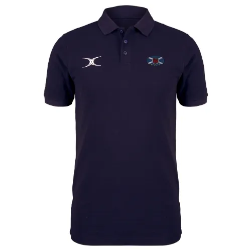 gilbert-rugby-quest-polo-murrayfield-wanderers-fc-uomo-dark-navy image 1