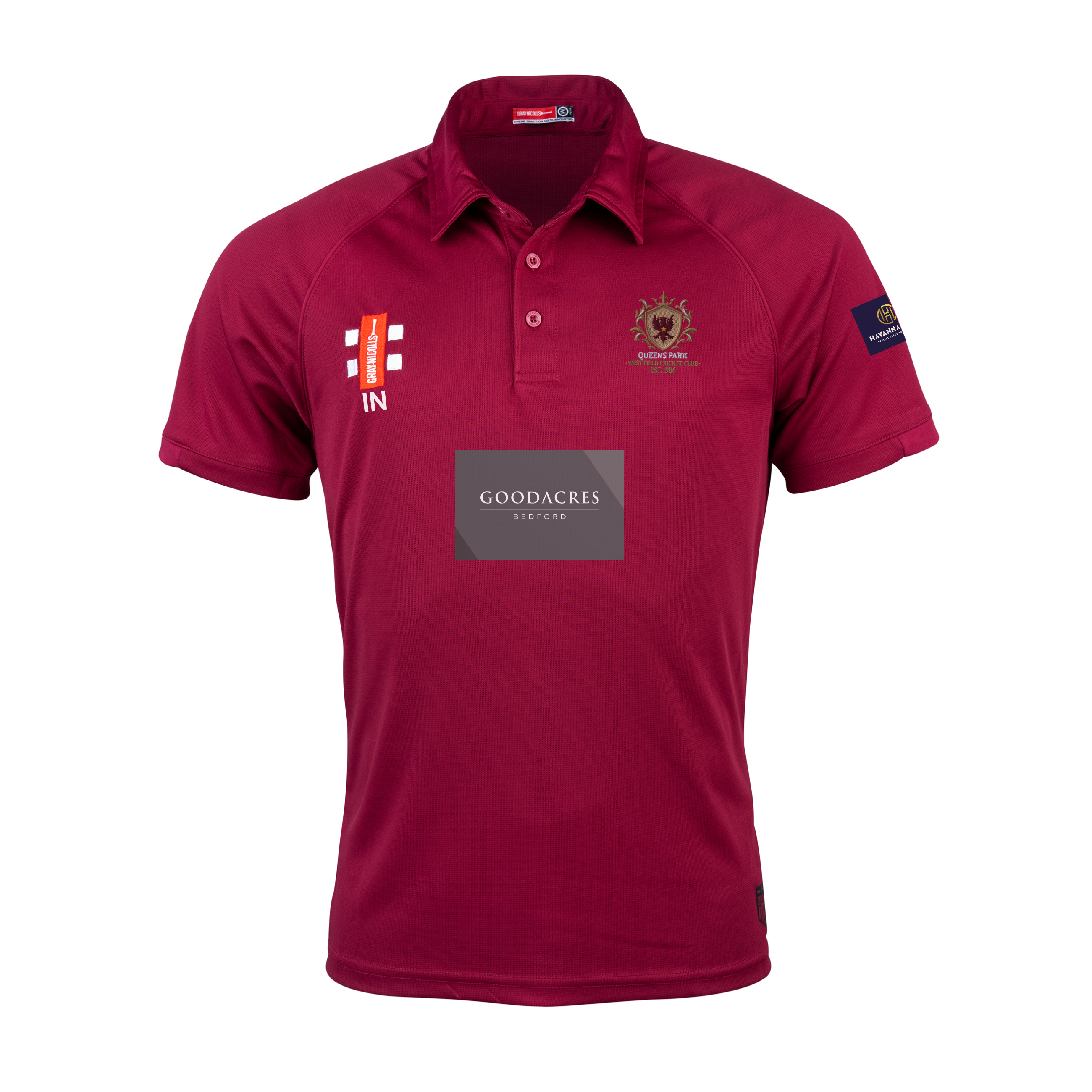 gray-nicolls-queens-park-westfield-matrix-v2-polo-manica-corta-junior-bordeaux-n image 1