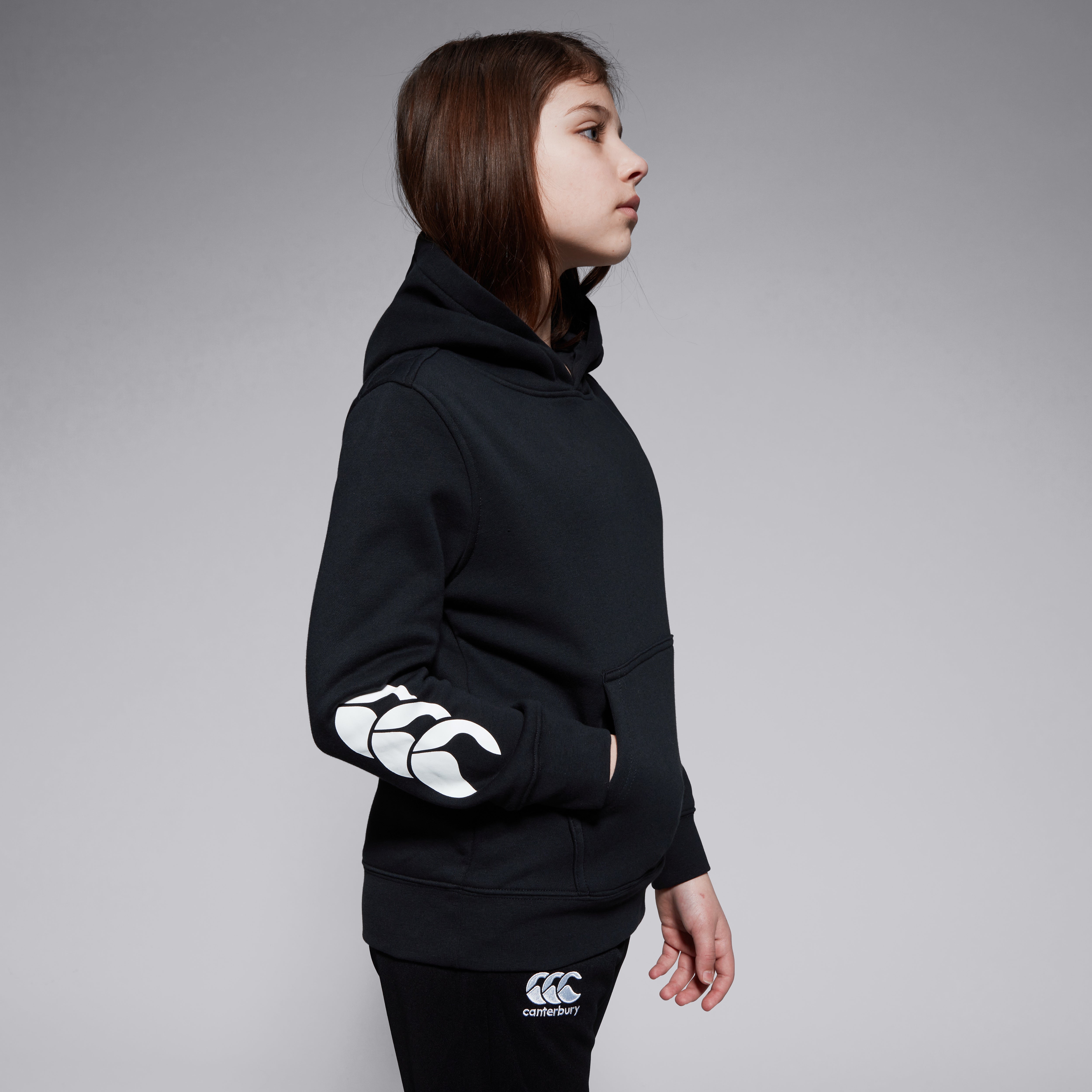 canterbury-junior-club-hoody-black-felpa-con-cappuccio-junior-nera image 6