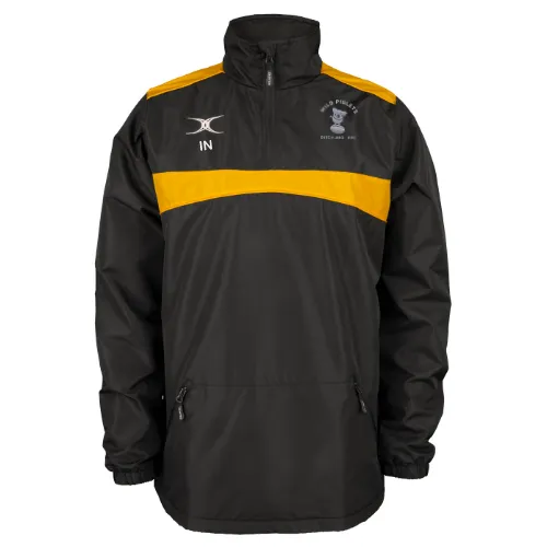 gilbert-rugby-ditchling-rfc-giacca-photon-1-4-zip-bambino-nero-oro image 1