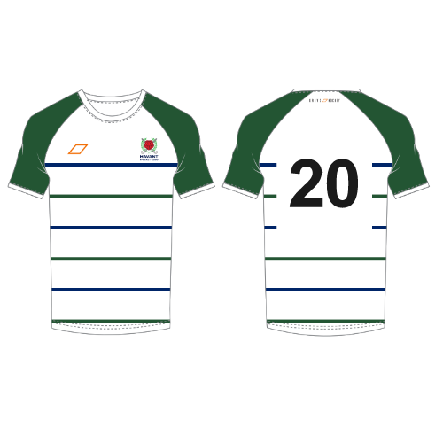 grays-havant-hc-atlas-t-shirt-junior-bianca-verde-manica-corta image 1