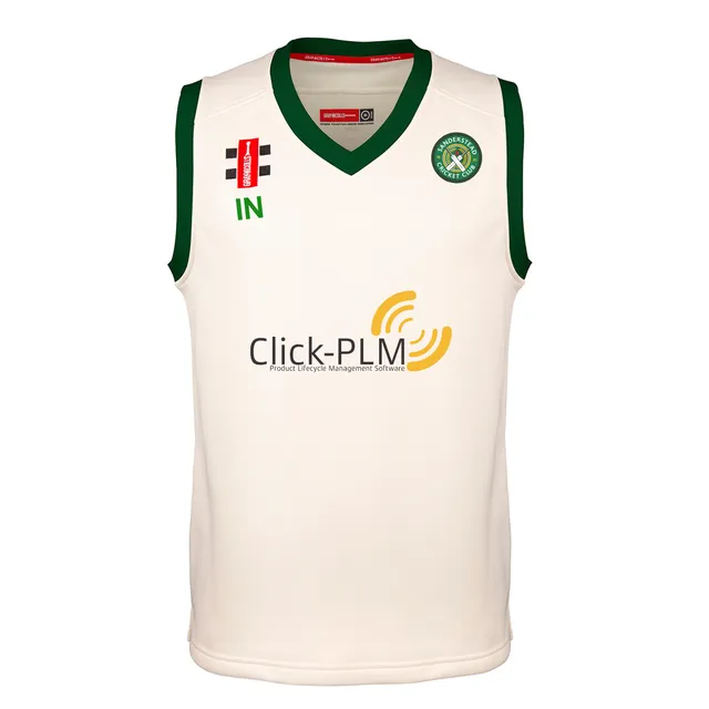 gray-nicolls-pro-performance-slipover-avorio-verde-sanderstead-cc-adulto-gilet-m image 1